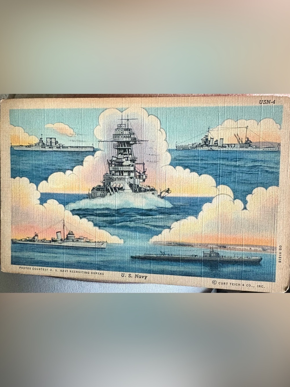 Lot Of 8 Vintage Florida Postcards Mid 1900’s Ships